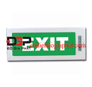 PEXA13RW (ET201)-Bộ đèn Exit thoát hiểm 1 mặt, có viền và đèn báo