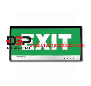 PEXF23SC-Bộ đèn Exit thoát hiểm 2 mặt, viền trên dưới