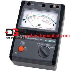 K3122A-Đồng hồ đo Megomet, kim, Điện áp thử : 5000VDC, Giải đo: 5GΩ/200GΩ, K3122A  1 / 1